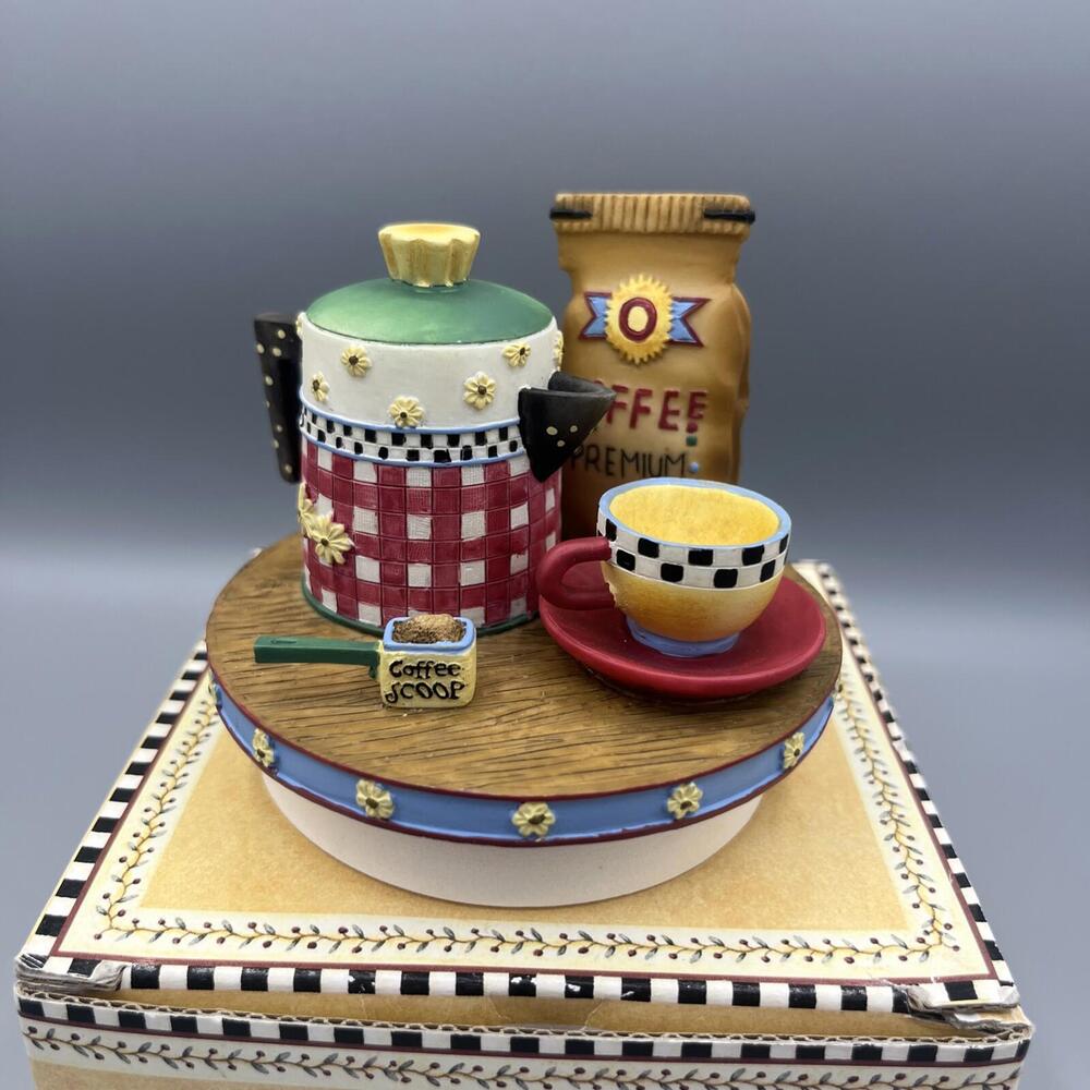 Our America Gift Debbie Mumm Candletoppers "Morning Coffee Pots II"  #8034